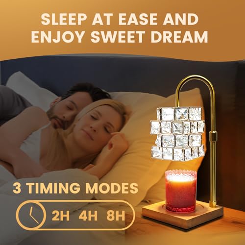 Candle Warmer Lamp with Timer, Adjustable Height, 2 Bulbs F616419