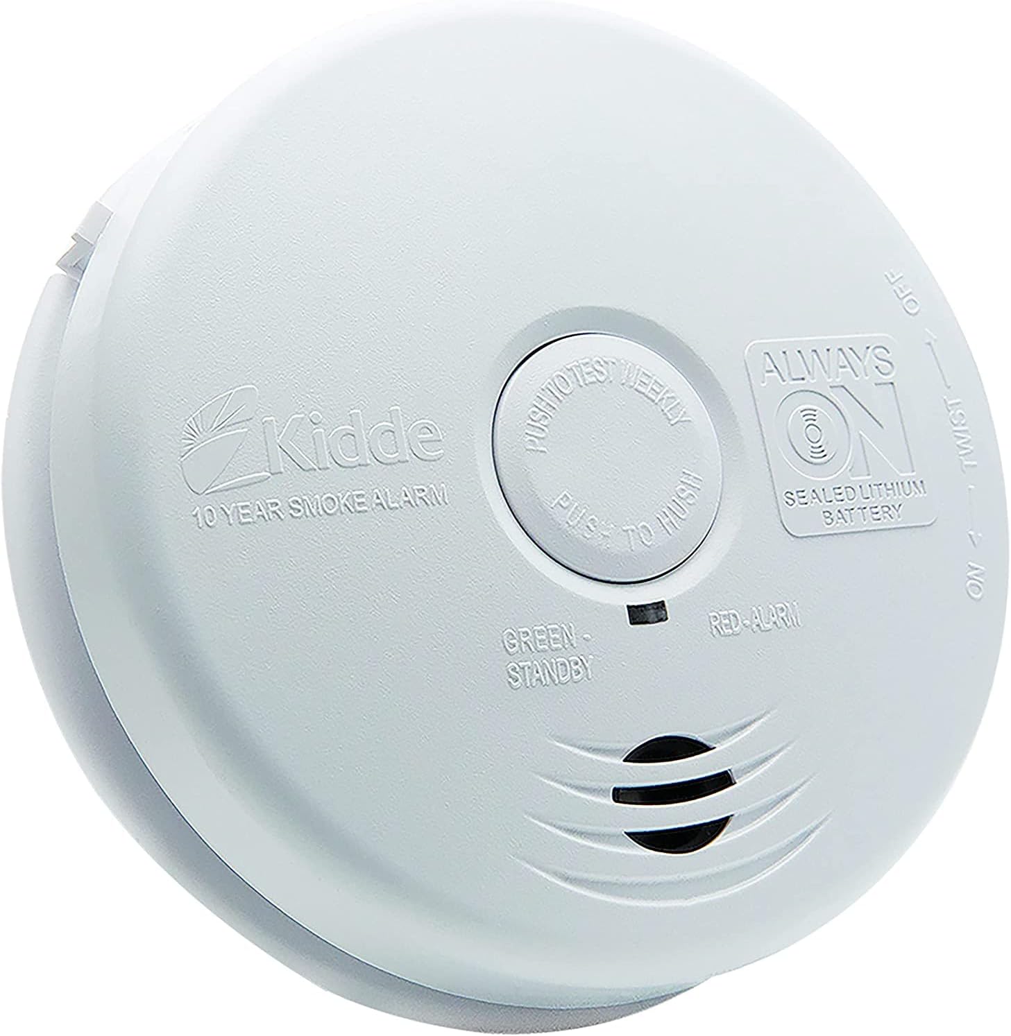 Pack of 6 Hardwired Smoke Alarm with Lithium Battery Backup W55384