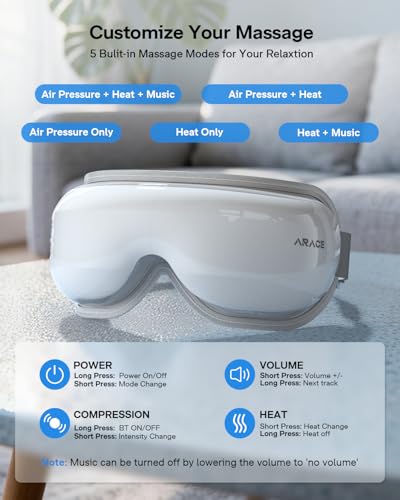 Heated Eye Massager with Bluetooth Music S180355