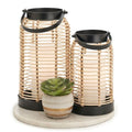Natural Rattan Boho Lanterns Z12855