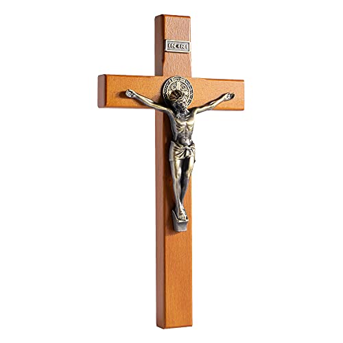 10.7 Inch Wooden Wall Cross Z479