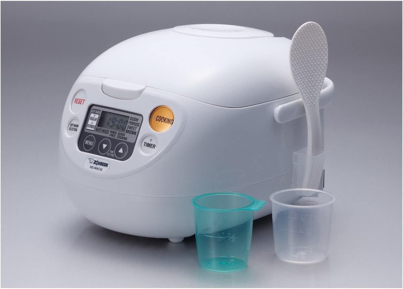 10-Cup Micom Rice Cooker and Warmer with Rice Container Bin U401516