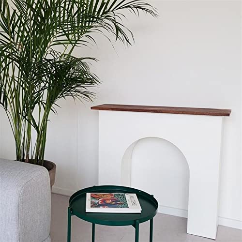Walnut Top Electric Fireplace Stove Mantel Surround Cabinet P919925