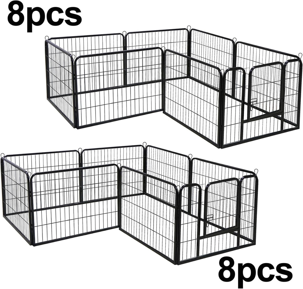 24” Tall Foldable Heavy Duty Metal Pet Playpen 16 Panels Q3106
