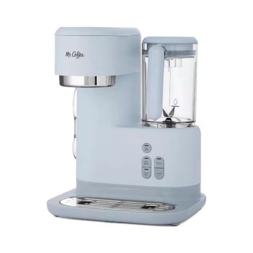 Gray 3-in-1 Single-Serve Coffee Maker & Blender with Reusable Filter, 2 Tumblers, Lids and Straws X2564