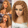 13x4 Lace Front Human Hair Curly Wig B716251