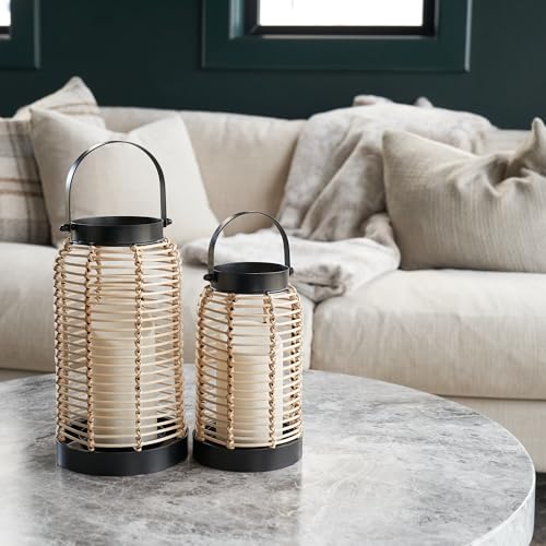 Natural Rattan Boho Lanterns Z12855