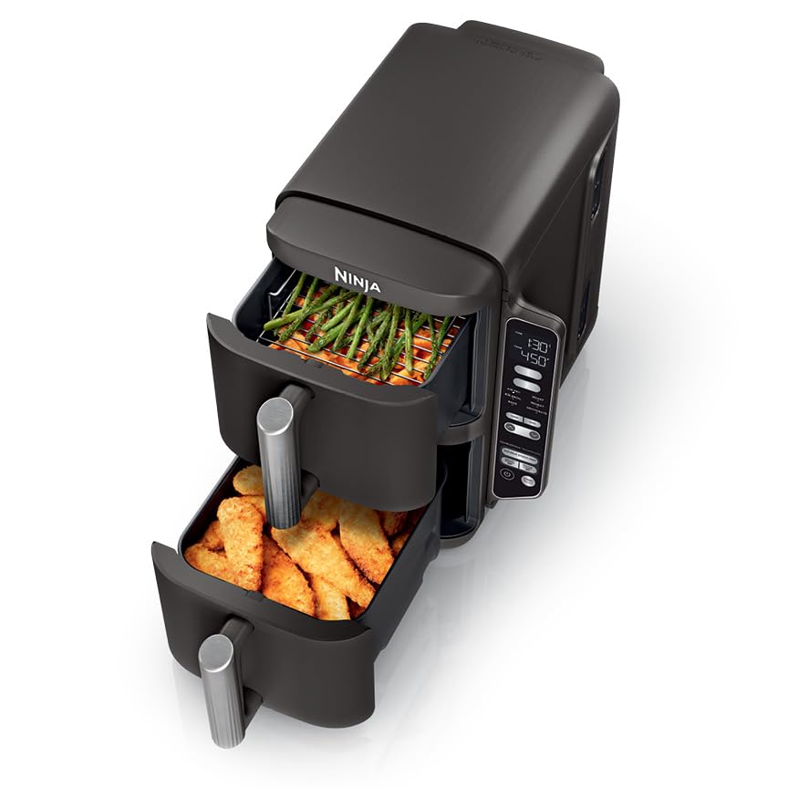 Black 8 QT 2-Basket Air Fryer X5734