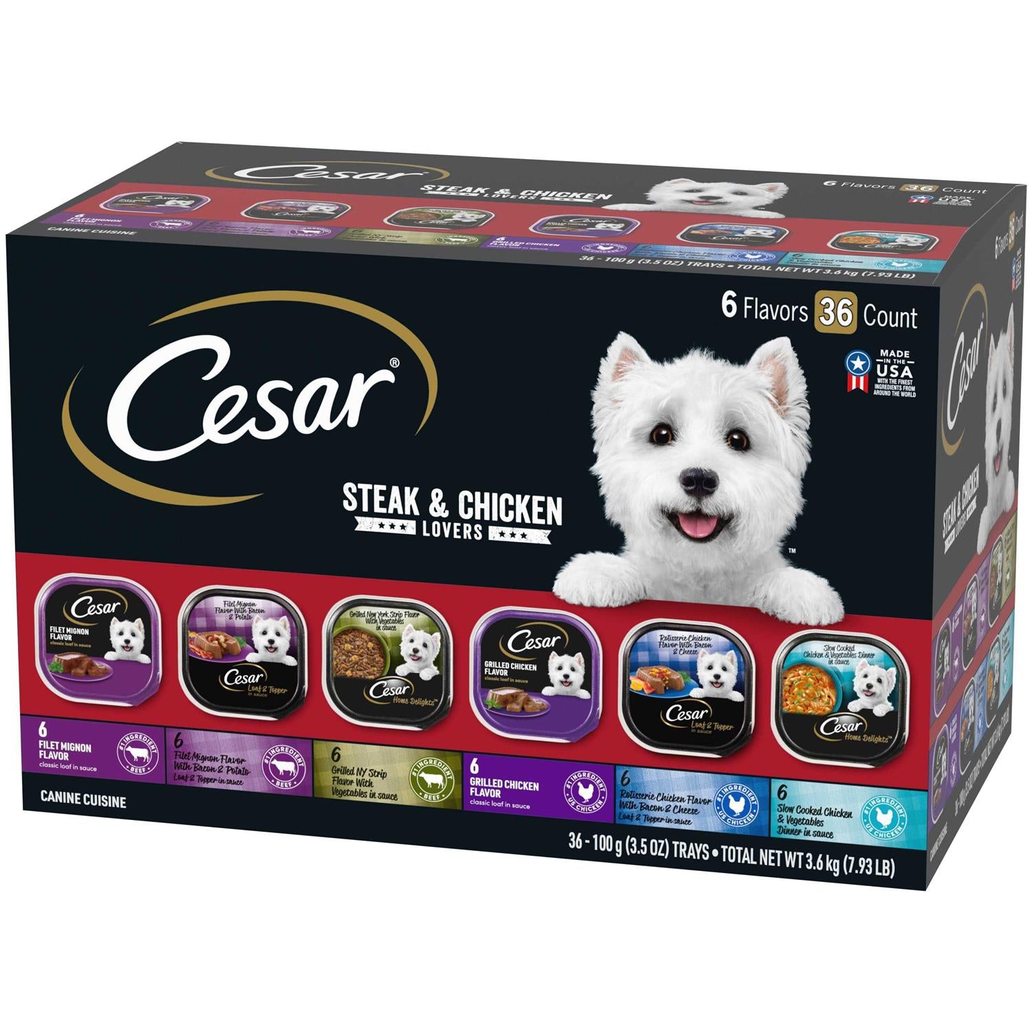 Steak & Poultry Variety Pack Dog Food Trays Z53285