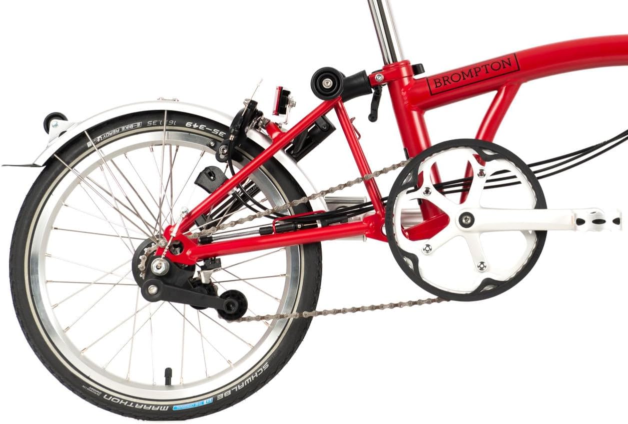 C Line 3 Speed Folding Bike with Battery Lighting (House Red) M589077