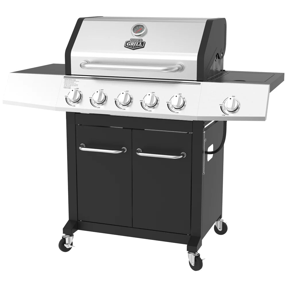 5 Burner Propane Gas Grill with Side Burner L92650