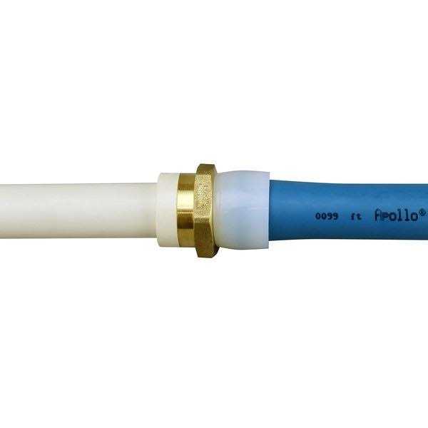 3/4 in. Brass PEX-A Barb x 3/4 in. Schedule 40 PVC Straight Adapter A1448