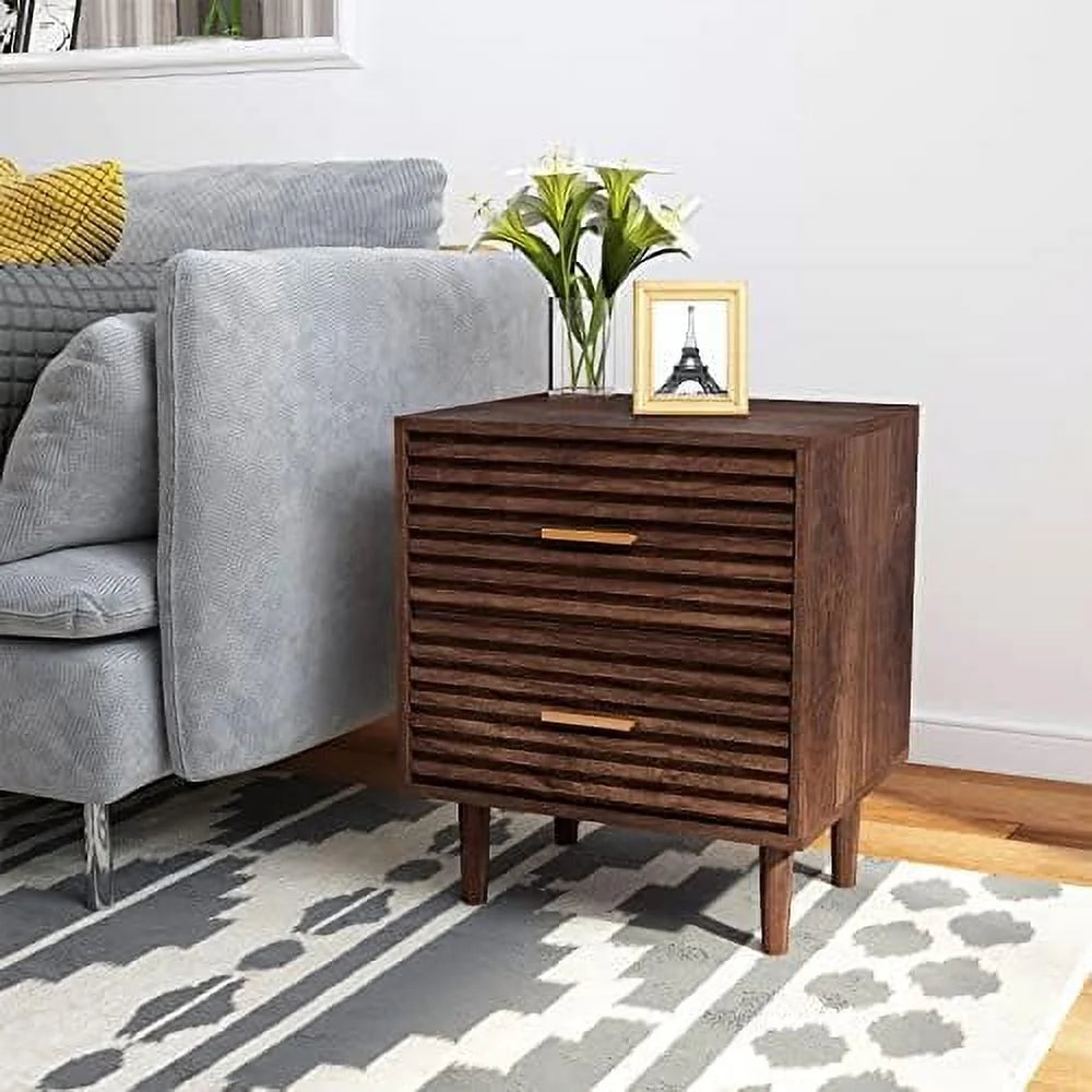 2 Drawer Solid Wood Nightstand S9166