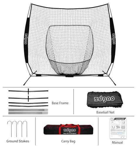 7×7ft Baseball Practice Net with Carry Bag N140