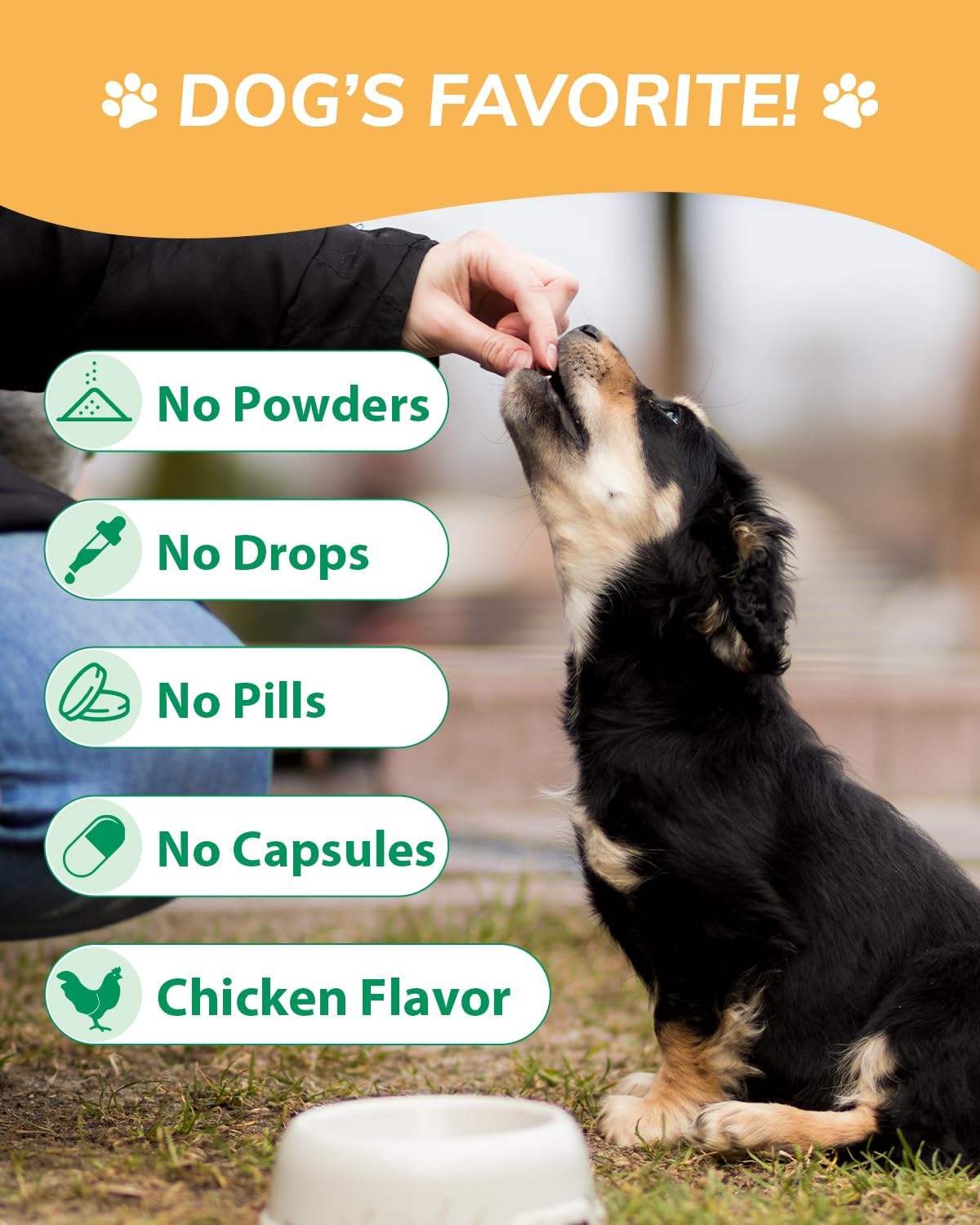 Chicken Flavor Probiotics Chews for Dogs with Prebiotic & Digestive Enzymes (120 Chews) O4722