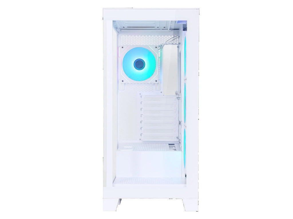 White Dual USB3.0 and Type C Tempered Glass ATX Mid Tower Computer Case with 4 x 120mm ARGB Fans C312832