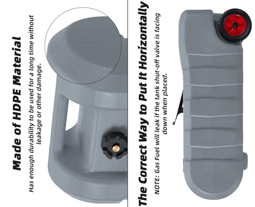 15 Gallon Portable Gas Tank with Manual Transfer Nozzle G62610