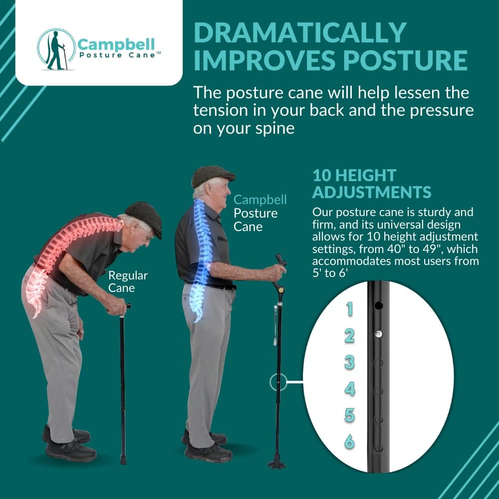 Folding Walking Cane with Ergonomic Handle B28024