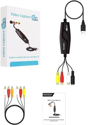 Video Capture Card, USB2.0 Video Capture Device, RCA to USB Converter T891587