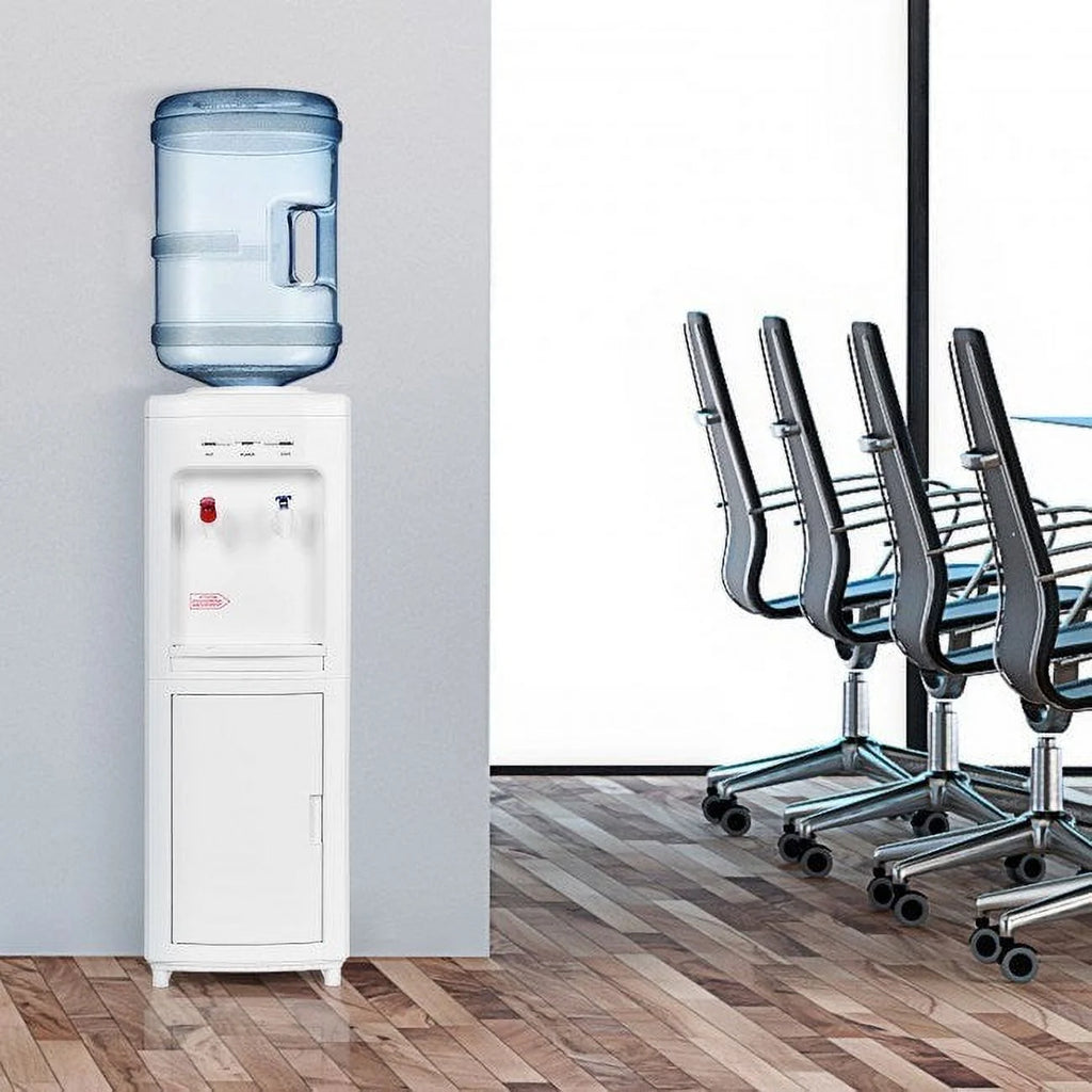 5 Gallons Hot and Cold Water Cooler Dispenser with Child Safety Lock P69229