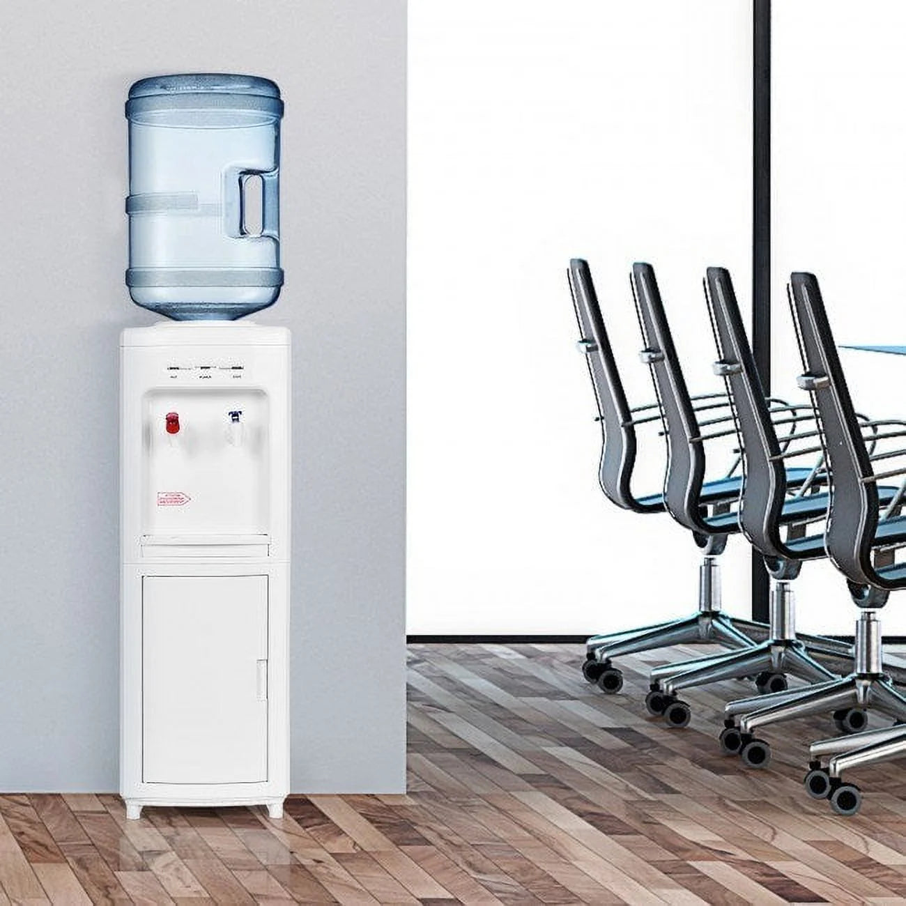 5 Gallons Hot and Cold Water Cooler Dispenser with Child Safety Lock P69229