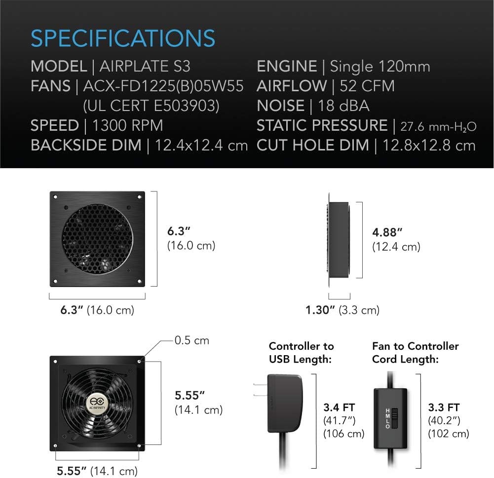 Quiet Cooling Fan System 6 with Speed Control Y971167
