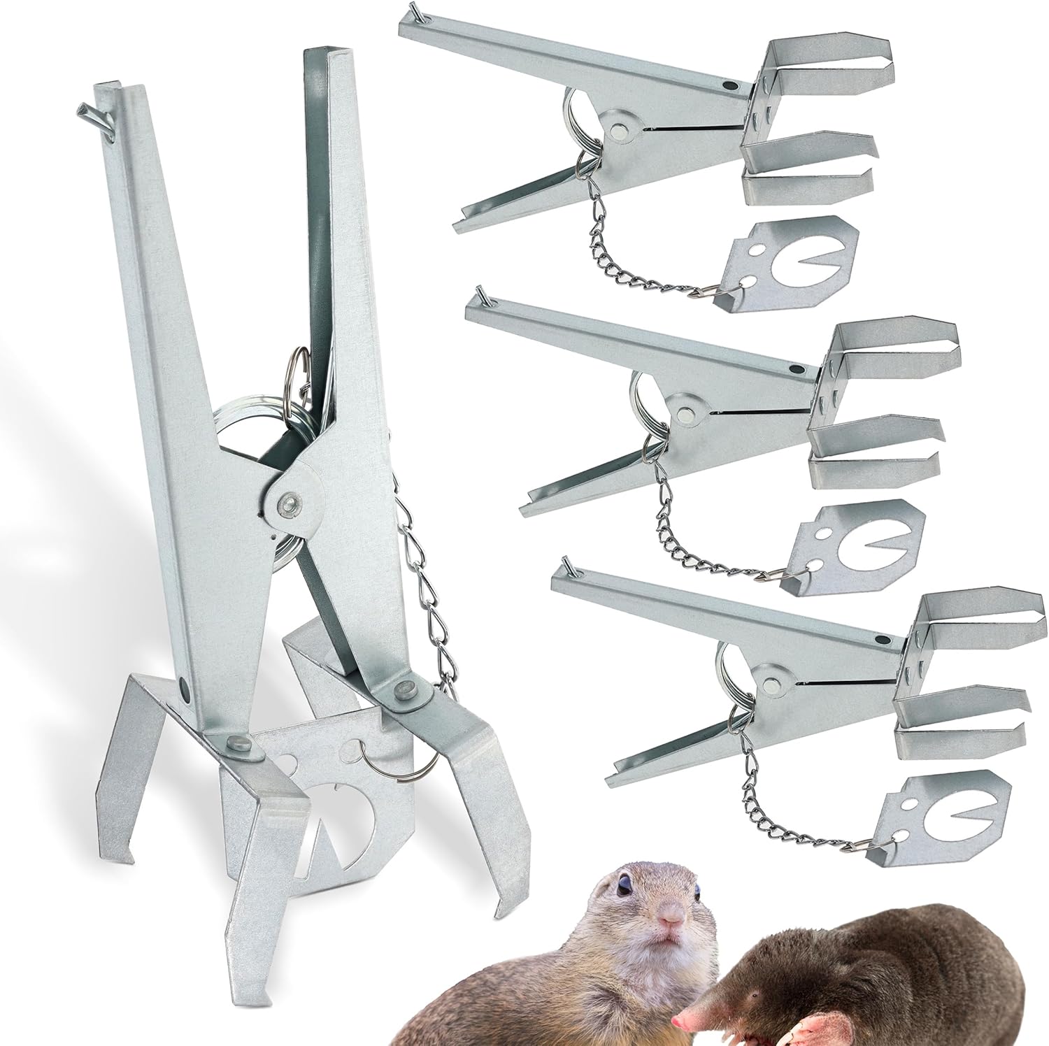 Scissor Mole Trap 4pk S83821