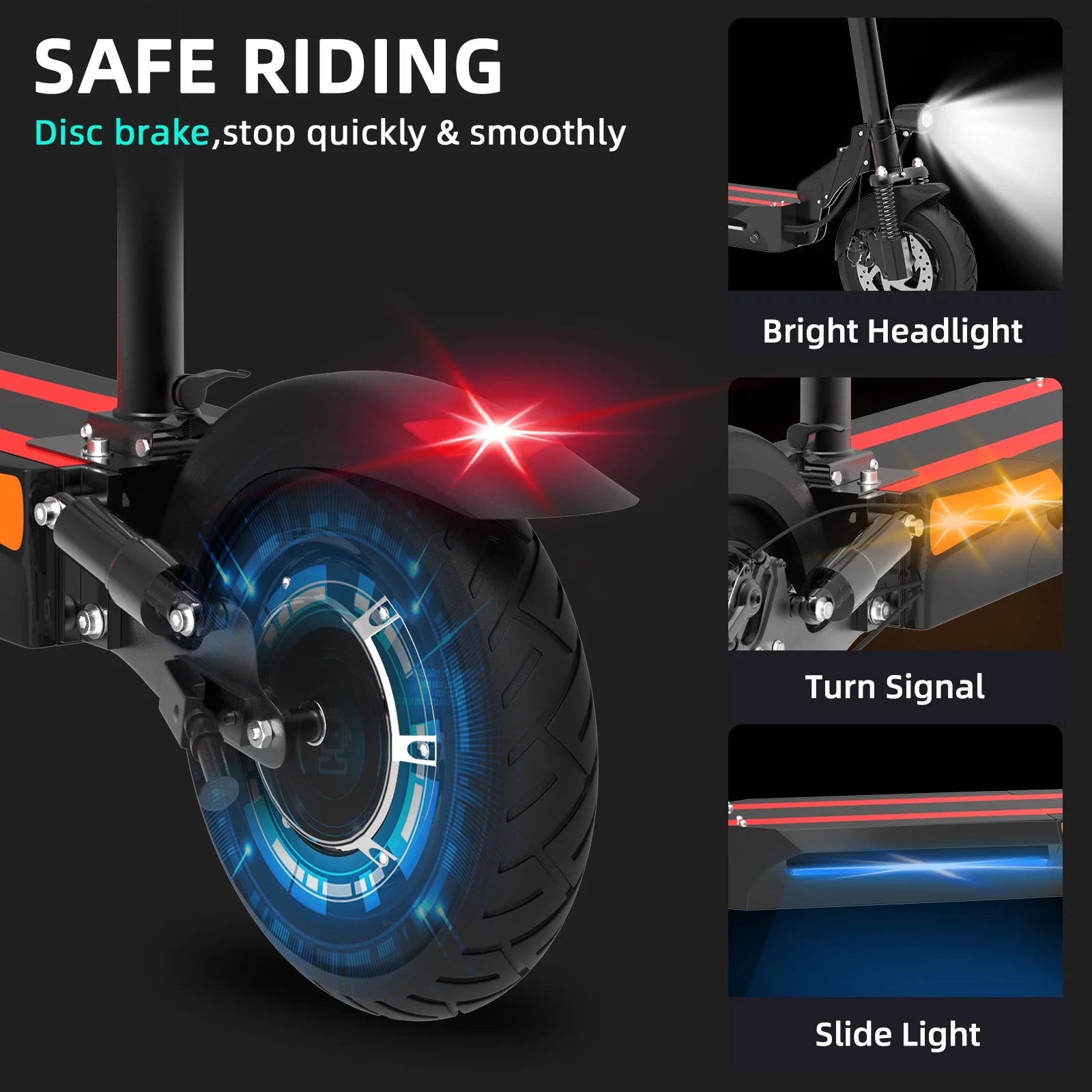 2000W Dual Motor Foldable Electric Scooter A456
