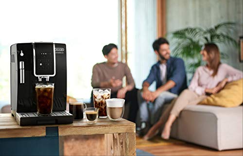 Black Automatic Coffee & Espresso Machine with Burr Grinder Y961315