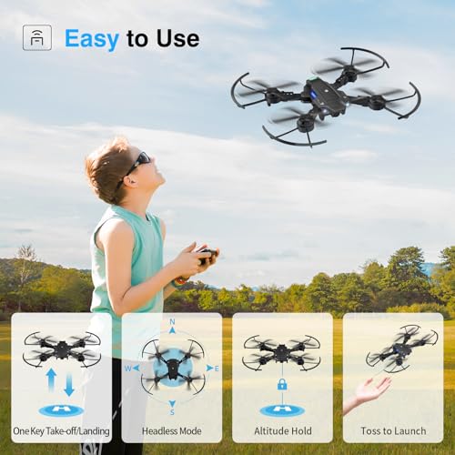 1080P Camera FPV Foldable Drone with 2 Batteries B51519