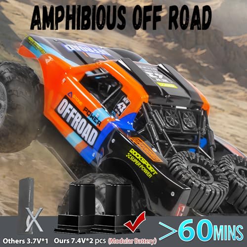 2.4G Amphibious Remote Control Car, 1:16 Scale, Blue T3502