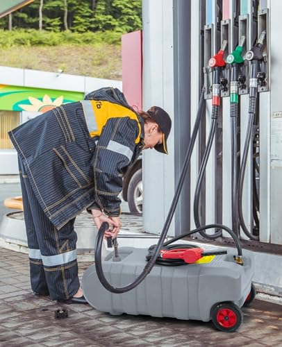 15 Gallon Portable Gas Tank with Manual Transfer Nozzle G62610