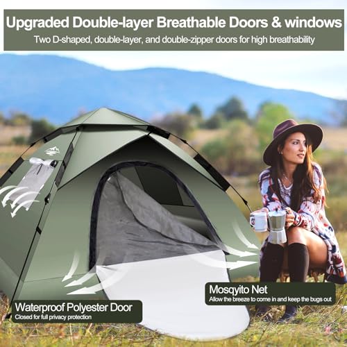 2-3 Person Instant Pop Up Camping Tent L4515