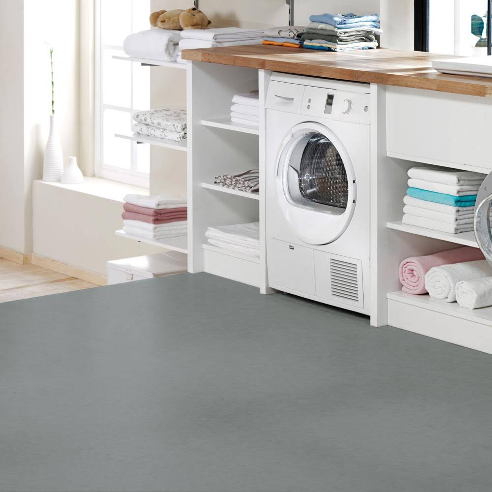 Light Gray Satin Porch and Floor Paint (5-Gallon) W214235