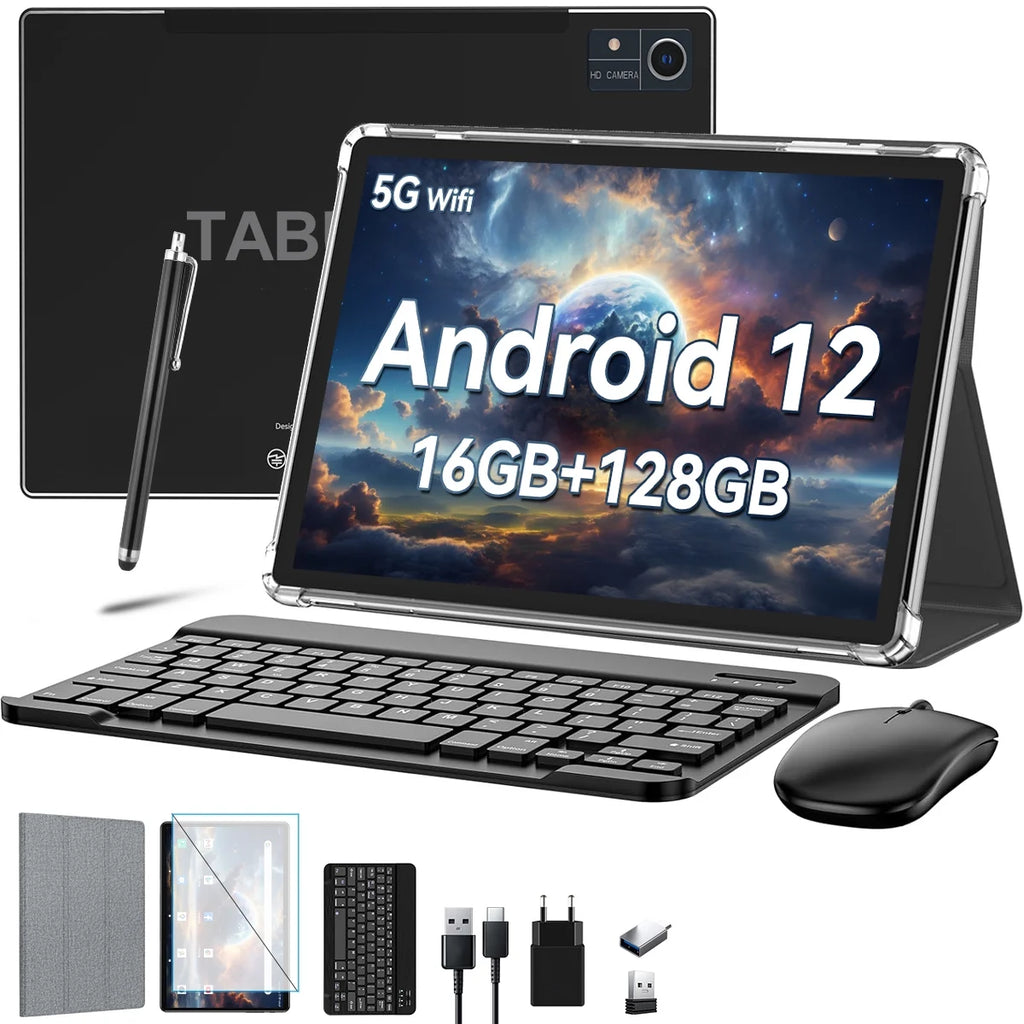 10.1 inch Android Tablet, 128GB ROM F689318