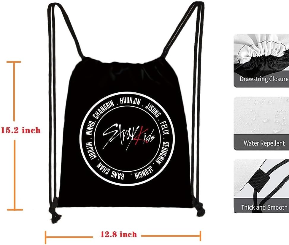 Black Gift Set with Album Photocards, Sticker, Drawstring Bag, Lanyard, Cards Holder, Keychain, Necklace, Phone Holder Q601838