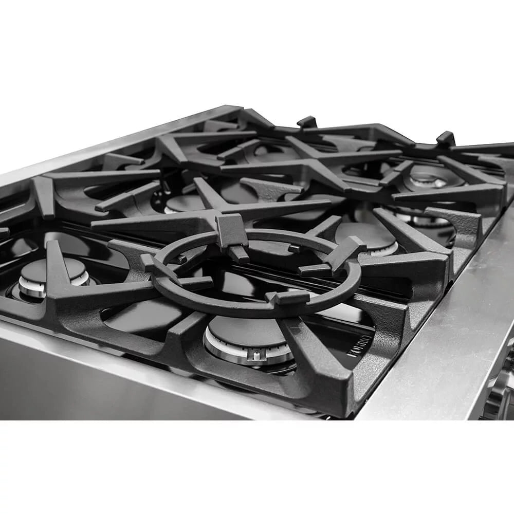 36 inch Stainless Dual Fuel Electric Gas Range C4895