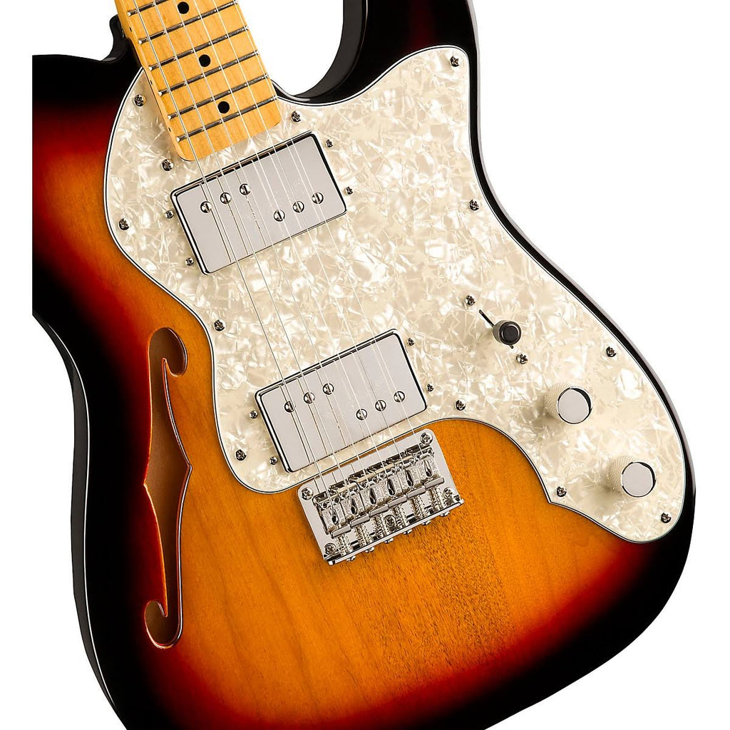 3-Color Sunburst Telecaster Thinline Electric Guitar Y191113