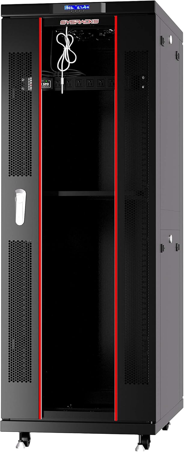 42U Server Rack 39 inch Deep Network Enclosure on Wheels B3348