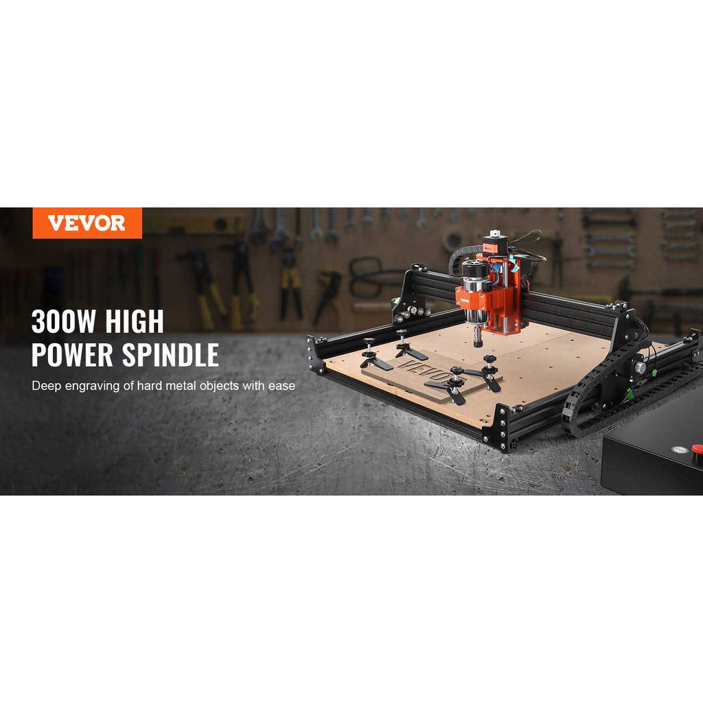 300W 3 Axis CNC Router Machine Wood Engraving Carving Milling Machine Kit A652176