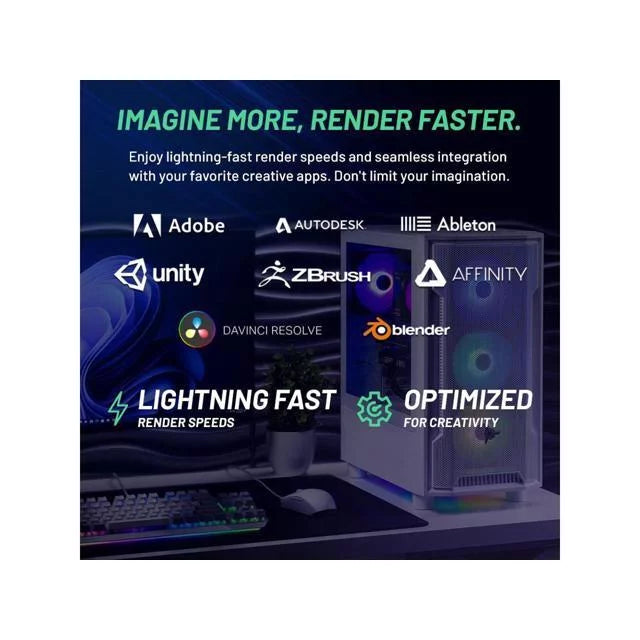 INTEL Core i5 RTX 4060 1TB SSD 16GB RAM 600W GOLD PSU Windows 11 Gaming PC Desktop Y312