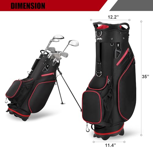 Navy 14 Way Divider Lightweight Golf Stand Bag with Dust Cover D266865
