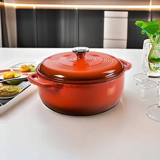 6 Quart Enameled Cast Iron Dutch Oven with Lid R65304