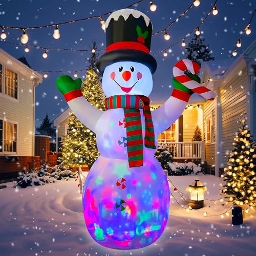 10 Ft Inflatable Christmas Snowman with Candy Decoration M92356