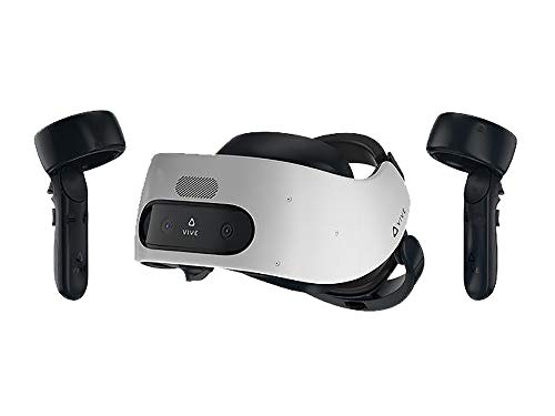 Almond White VR Headset Bundle with Controllers, Face Cushion, QC 3.0 Charger and USB Type-C Cable C527