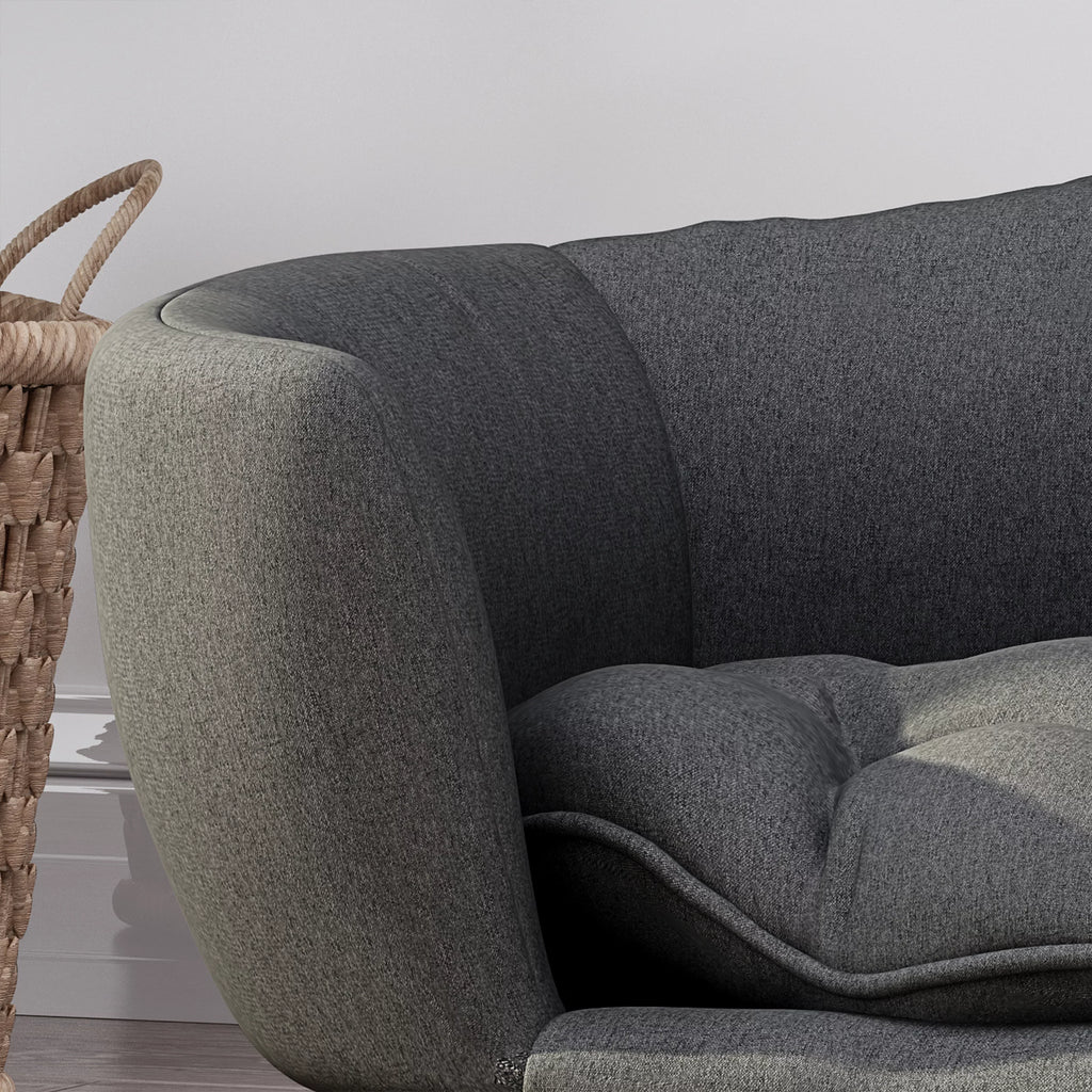 Dark Gray Small Plush Pet Bed T4470