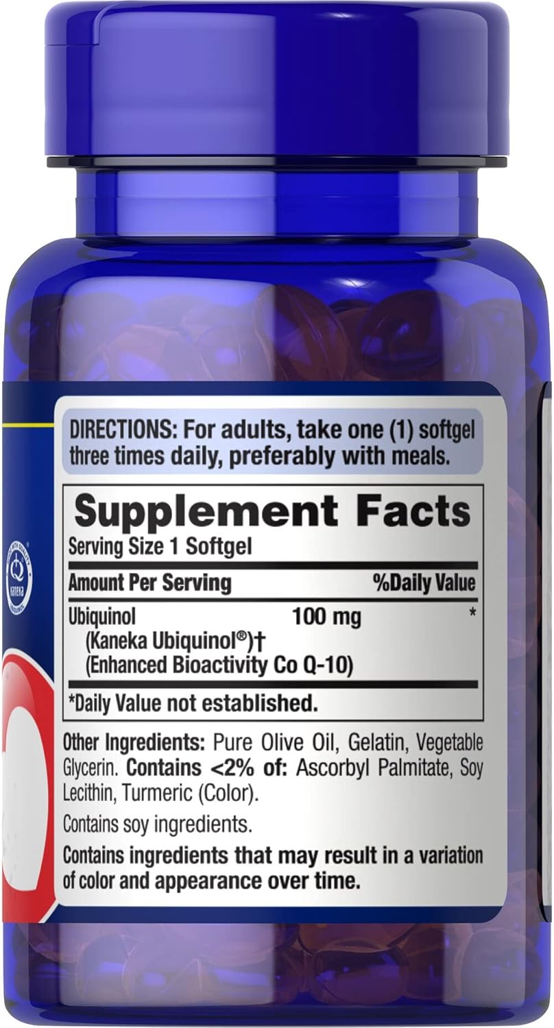 Ubiquinol 100mg 120 Softgels X376217