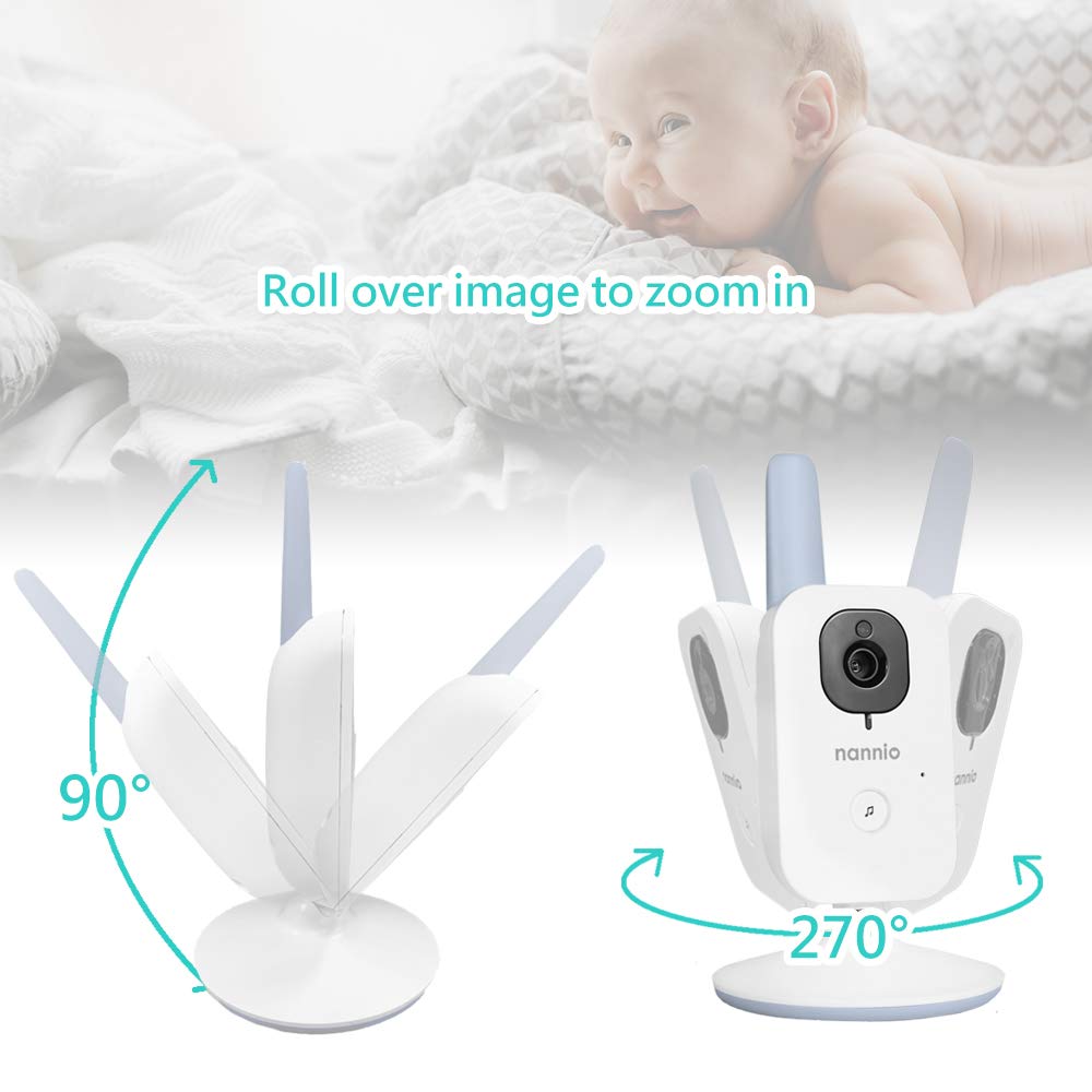 Video Baby Monitor with Camera and Audio, Auto Night Vision, Non-WiFi B560