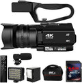 4K HD Auto Focus Camcorder 48MP 60FPS 30X Digital Zoom Camera with Handheld Stabilizer G19892