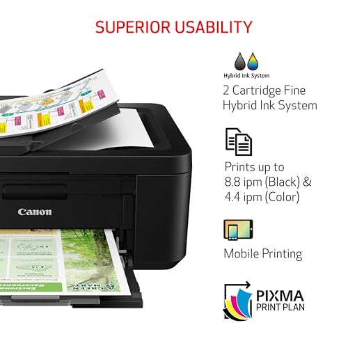 White All-in-One Wireless Printer with Auto Document Feeder F10535